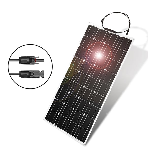 Flexibelt solpanel, 4 paneler, 30A kontroller,400W Set