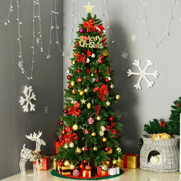 Kunstig Juletræ, 210 cm, 865 Grene,2.1M, Grøn