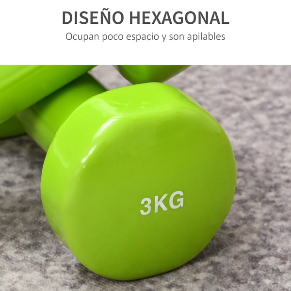 Hex Dumbbell Sæt, 4 Vægte, Ideel til Styrketræning