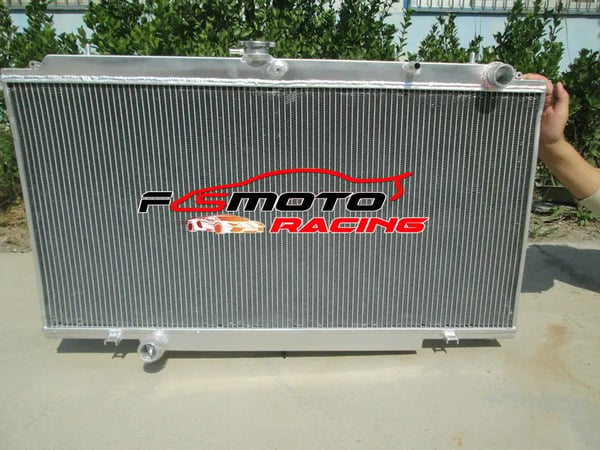 Radiator, Aluminium, Kerne Størrelse 450mm x 908,24mm x 52mm, Samlet Størrelse 926mm x 545mm x 64mm, Indløbs/Udløbs Diameter 35mm