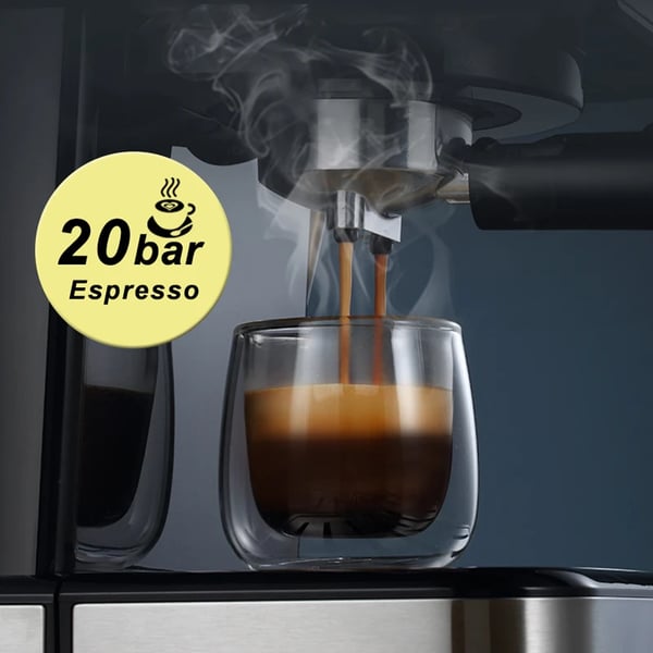 Espresso Kaffemaskine, 20 Bar Tryk, Temperaturvisning,H5, EU