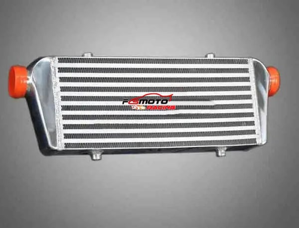 Intercooler, Aluminiumkonstruktion, Kerne størrelse 450mm x 172mm x 65mm, Indløb størrelse 56mm, Udløb størrelse 56mm, Kølekapacitet forbedret med 30%
