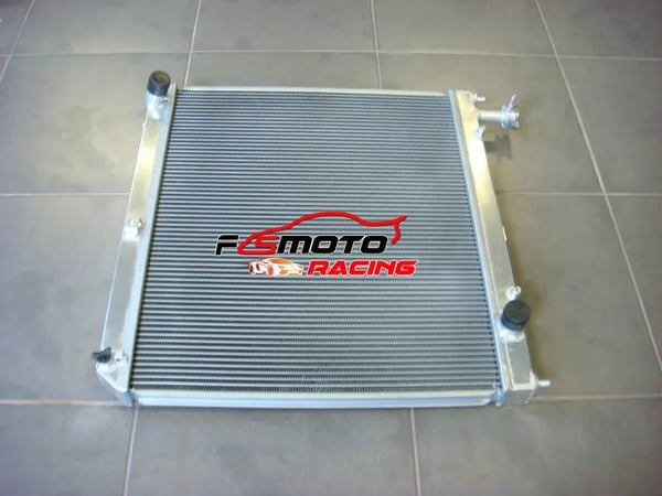 Radiator, Alt Aluminium, 617,9mm x 525mm x 40mm Kerne Størrelse, 640mm x 625mm x 55mm Samlet Størrelse, 2 Række Design, Indløb/Udløb 35mm