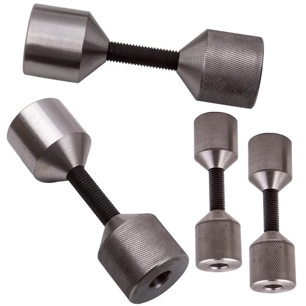 Flange To Huls Stifter, 1-1/8 tomme Diameter, 1-5/8 tomme Diameter, Kompatibel med 3/8 til 1,0 tomme Bolt Huller