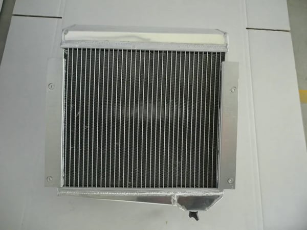 Radiator, legering aluminium, 2 række design, kompatibel med Austin Healey Sprite Bugeye, kompatibel med MG Midget -67, direkte erstatningskomponent
