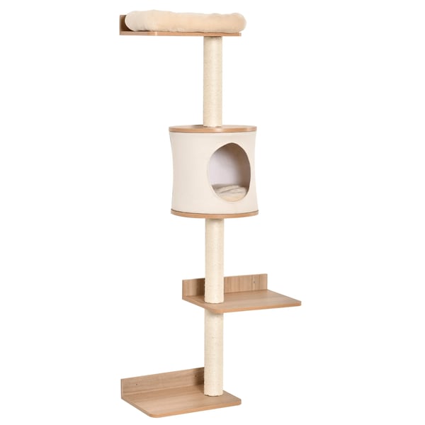 Kattträd, Trämaterial, Trevånings