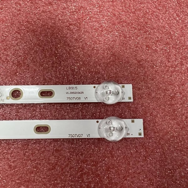 LED-strimmel, Aluminium materiale, Kompatibel med 750TV07 V1, 750TV08 V1, 28 stykker, Forbedret lysstyrke