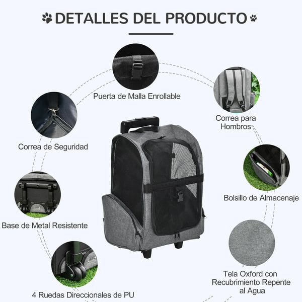 Pet Carrier, 2 i 1 Funktionalitet, Til Mellemstore Racer
