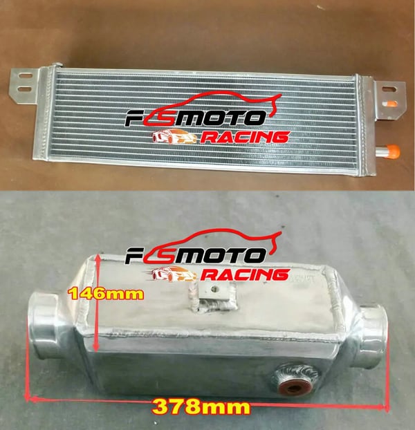 Universal Væskevarmeveksler, Effektiv Køling, Kompakt Design, Intercooler OG VENTILATOR