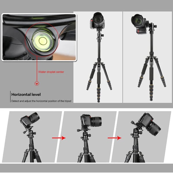 Tripod, Letvægts Aluminium, Professionel Støtte,Q666