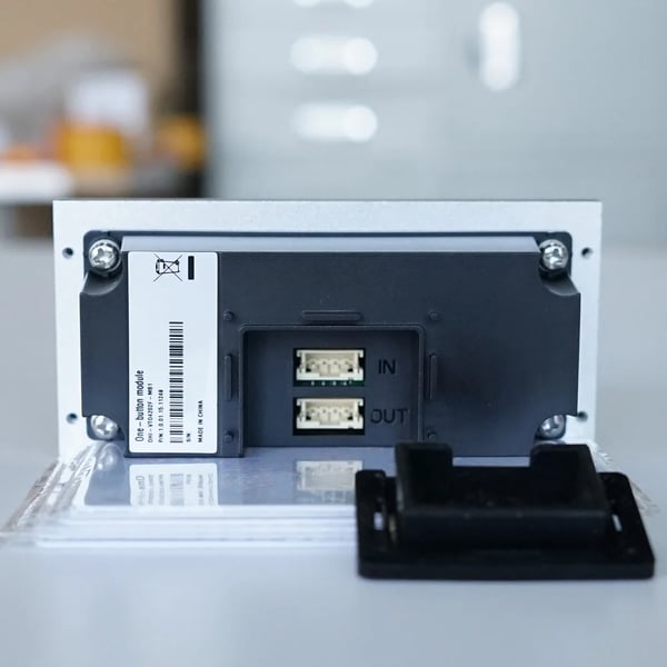 Dahu VTO4202F-MB1 Knapmodul, Mekanisk Knap, Sølvfarve