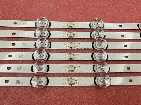 LED-taustavalo-nauha, 12 kappaleen setti, yhteensopiva LG 60 tuuman televisioiden kanssa, helppo asennus