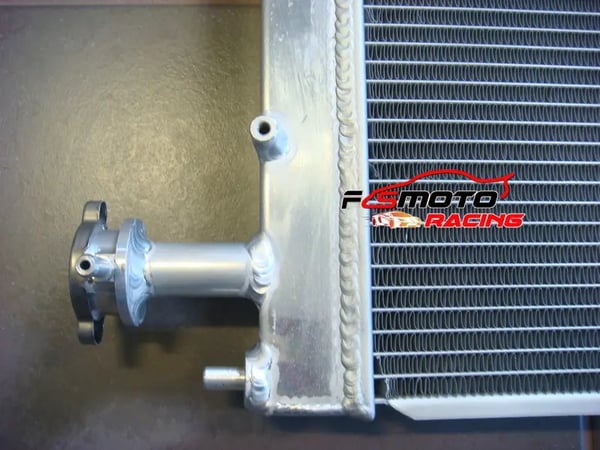 Radiator, Alt Aluminium, 617,9mm x 525mm x 40mm Kerne Størrelse, 640mm x 625mm x 55mm Samlet Størrelse, 2 Række Design, Indløb/Udløb 35mm
