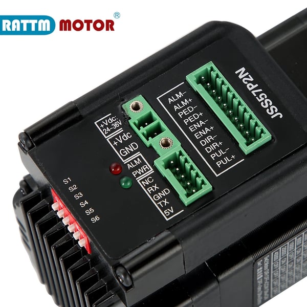 Servo motor, høj effekt 6,0A, spændingsområde 24V - 48V, pulsfrekvens 200KHz
