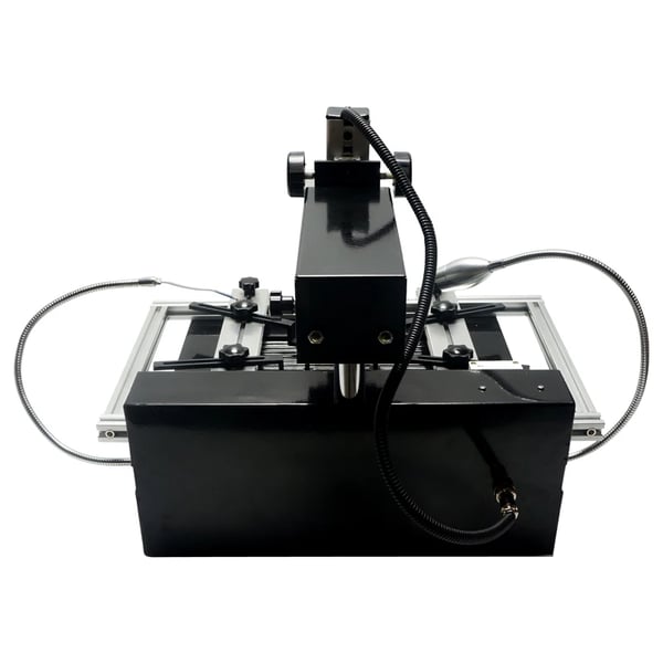 Infrarød BGA Rework Station, 1900W Effekt, Dobbelt Varmezoner, Topplade Størrelse 60mm x 60mm, Bundplade Størrelse 240mm x 80mm