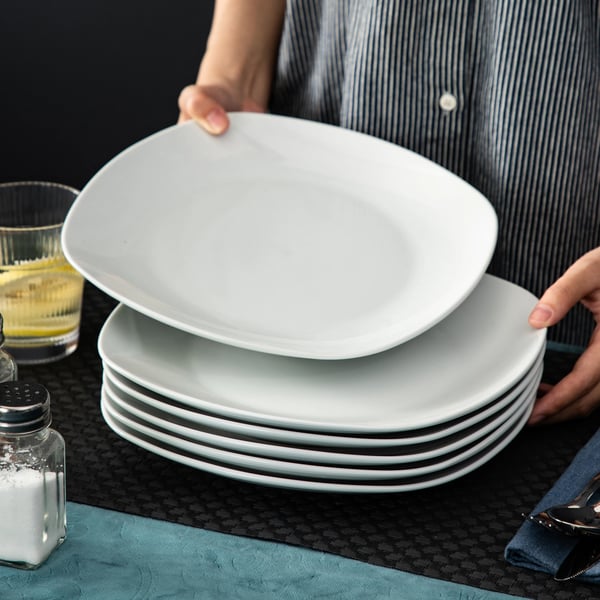 Keramisk Middagstallerken Sæt, Holdbart Design, Let at Rengøre,9.75 Tommer