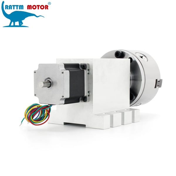 Rotary Akse, Harmonisk Reducer Gearkasse, CNC-Kompatibel Bagstøtte,50-1