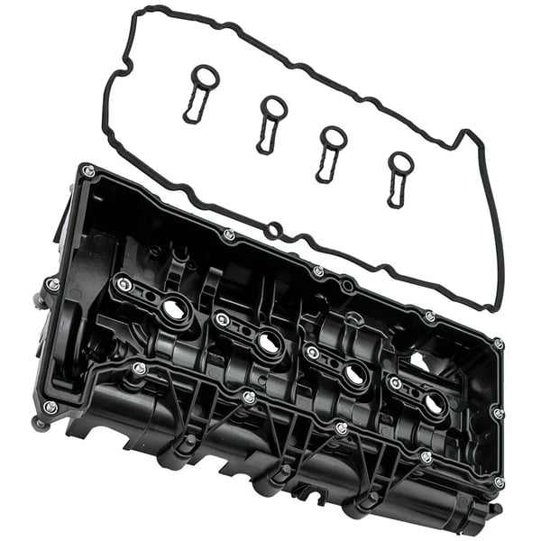Rocker Ventil Dæksel, Plastik + Metal, Model 11128589941, OEM 11127810584, Kompatibel med Premium Kompakt Bil 1-4 Serie, Cylinderhoved Dæksels Type