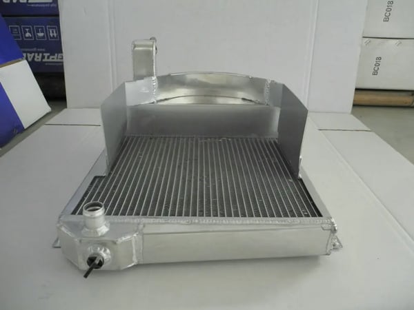 Radiator, legering aluminium, 2 række design, kompatibel med Austin Healey Sprite Bugeye, kompatibel med MG Midget -67, direkte erstatningskomponent