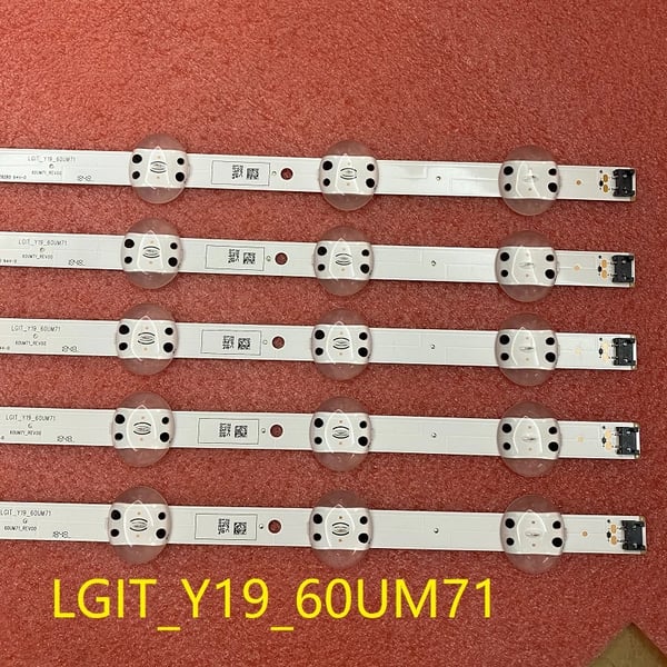 LED Baggrundsbelysning, Kompatibel med Flere TV-Modeller, Sæt af 5 Stykker
