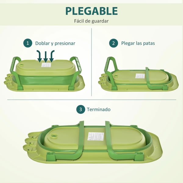 Babytub, Fällbar design, Inkluderar kudde