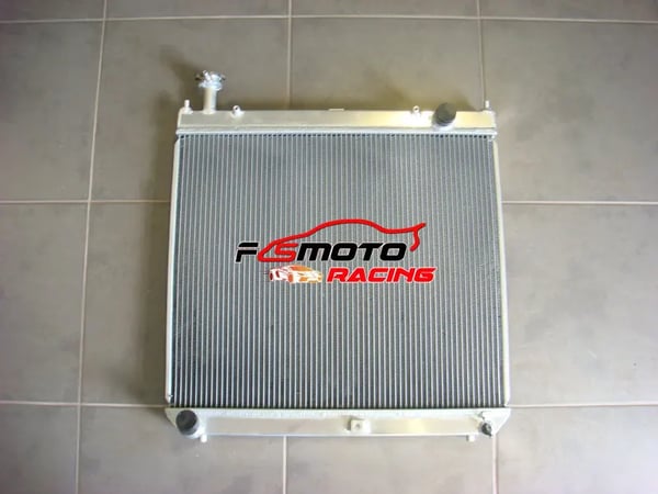 Radiator, Alt Aluminium, 617,9mm x 525mm x 40mm Kerne Størrelse, 640mm x 625mm x 55mm Samlet Størrelse, 2 Række Design, Indløb/Udløb 35mm
