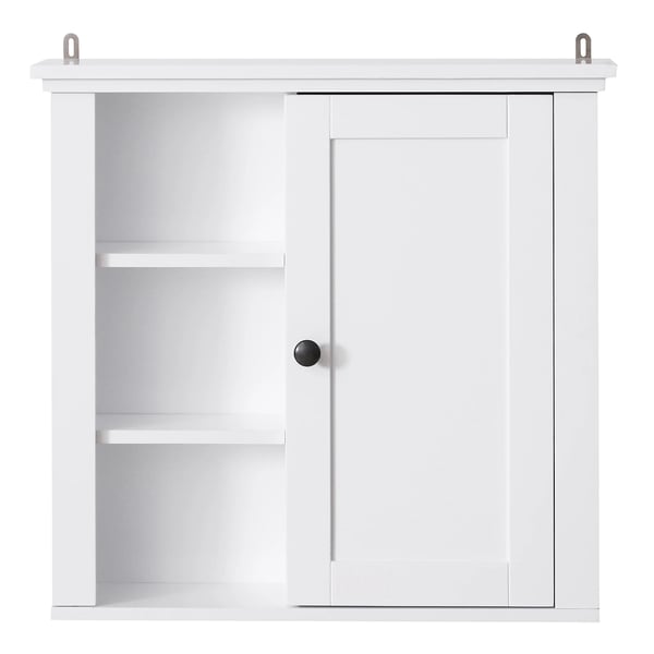 Badeværelsesskab, Dimensioner 53x14,5x50,5cm, 3 Niveauer, Rullende Dør, Samling Påkrævet, Ingeniørtræ