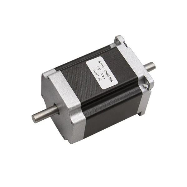 Stegmotor, högt vridmoment, dubbel axel, enkel axel 2,5Nm