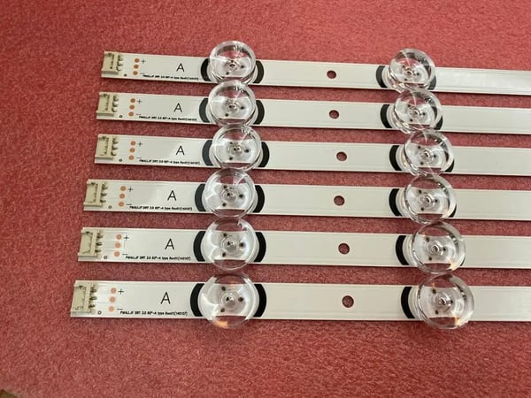 LED-taustavalo-nauha, 12 kappaleen setti, yhteensopiva LG 60 tuuman televisioiden kanssa, helppo asennus