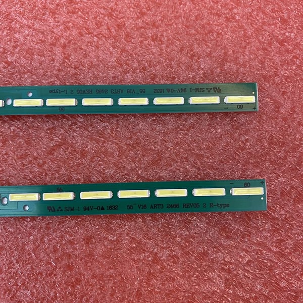 LED-bakgrundsbelysning, kompatibel med LG 55UH6500 och 55UH650V, 5set för 5 TV