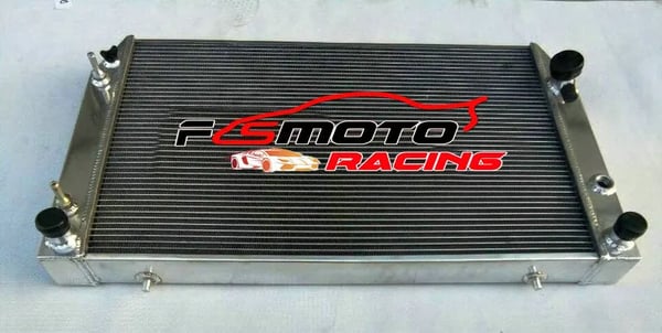 Radiator, Aluminium Materiale, 27" x 18" x 2.4" Kerne Størrelse, 1.25"/1.75" Indgang/Udgang, 3 Rækker