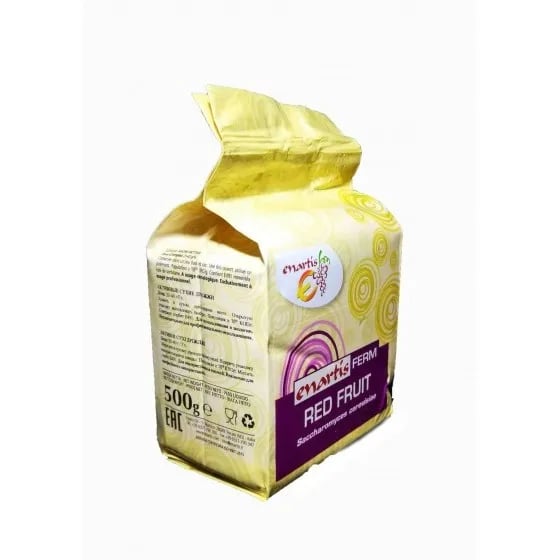 Aktiv Tørgær, 500 gram, Fermenterer 2000-3000 liter, Dosering 2-4 gram pr. liter, Saccharomyces cerevisiae, Egnet til Rød Vin