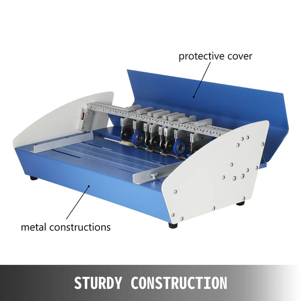 Elektrisk veckmaskin, maximal papperbredd 20,5 tum, justerbar veckdjup, papperstjocklek 85-800 g/m²
