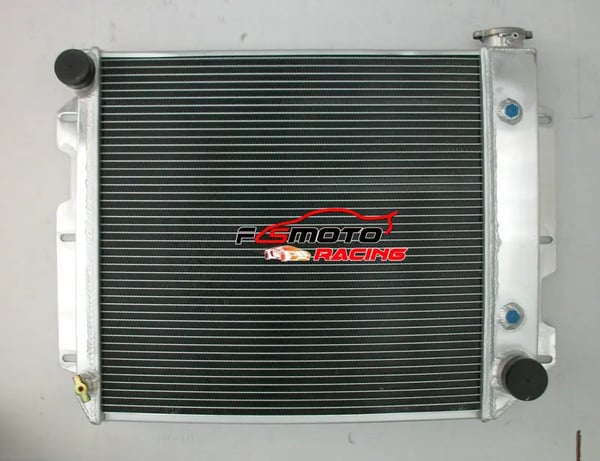 Aluminium Radiator, Kerne Størrelse: 17-1/2" H x 18-1/4" B x 2-1/4" D, Samlet Størrelse: 18" H x 26" B, Øverste Indgang: 1-1/2"
