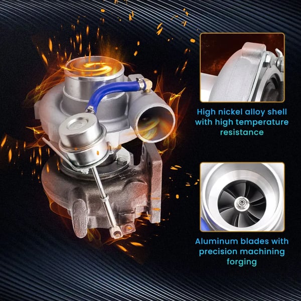 Turbocharger, Turbine A/R 0.64, Kompressor A/R 0.60, Turbine Inducer Diameter 53.8mm, Kompressor Inducer Diameter 49.2mm