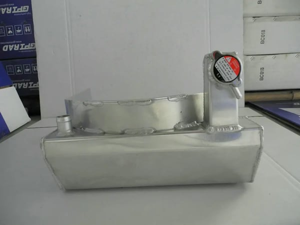 Radiator, legering aluminium, 2 række design, kompatibel med Austin Healey Sprite Bugeye, kompatibel med MG Midget -67, direkte erstatningskomponent