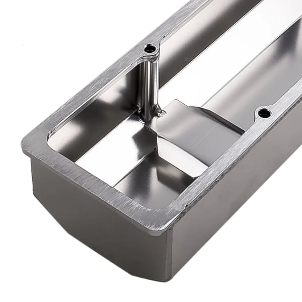 Høj Aluminium Rocker Valve Cover, Passer til SBC Motorer 283-400, Baffled Breather Hole, Holdbar Aluminium Konstruktion