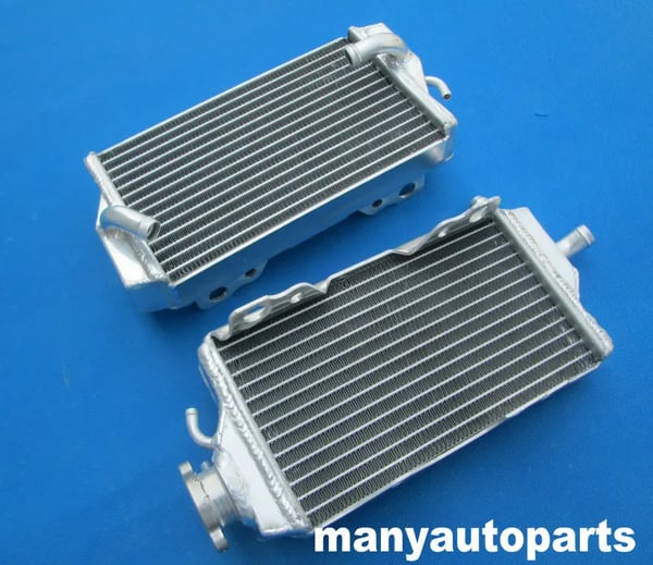 R&L Aluminium Radiator, Forbedret Kølekapacitet, Holdbar Fuld Aluminium Konstruktion, Passer til Honda CR125 CR125R 2000-2001