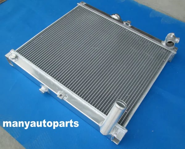Radiator, Aluminium, Kerne Størrelse 430mm x 558mm x 56mm, Samlet Størrelse 515mm x 580mm x 60mm, Kompatibilitet til Mazda RX-7 FC3S Serie 4