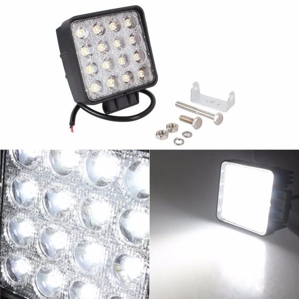 LED-arbetslampa, 4 tum, 48W, Spotstråle