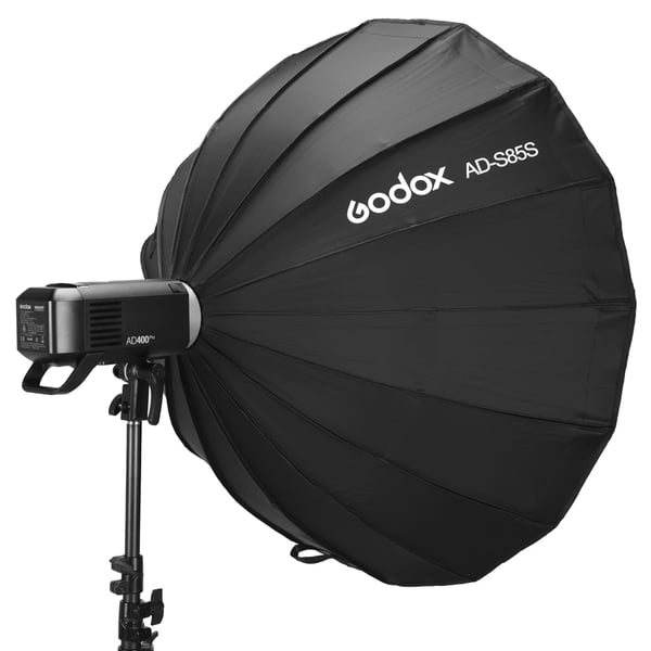 Parabolsk Softbox, 85 cm Størrelse, Inkluderer Honningkombinationsgitter,Sølv til AD-S85S