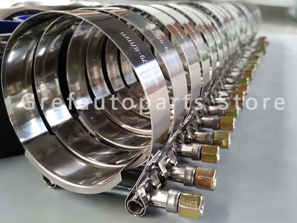 Intercooler Turbo Rørkit, Letvægts Aluminium, Sort Slange T-Koblinger,sort