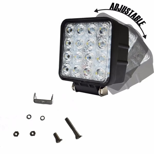 LED-arbetslampa, 4 tum, 48W, Spotstråle