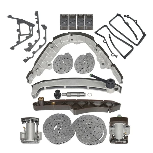 Timing kæde sæt, vare længde 5 tommer, vare bredde 5 tommer, vare højde 5 tommer, motor kompatibilitet 4.0L til 4.6L, vægt 0.9 kg