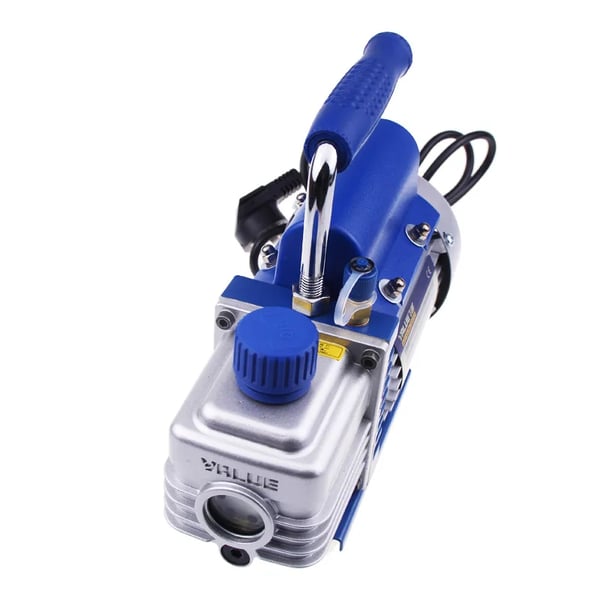 Mini Bärbar Luftvakuumpump, Spänning 220V, Mått 225x105x202 mm, Vikt 6.000 kg, Luftinlopp 1/4 Flare, Kapacitet 150 ml