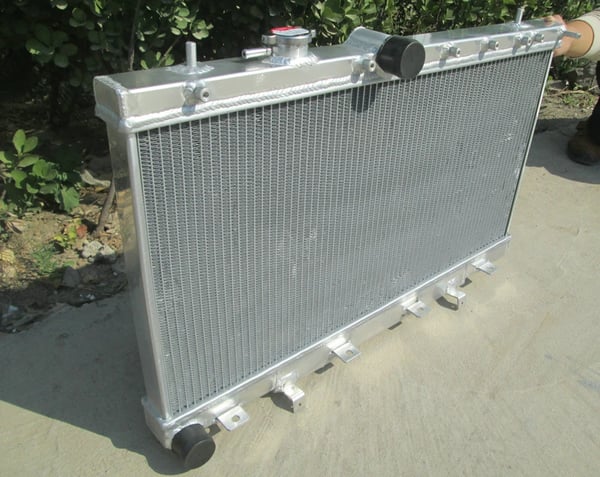 Radiator, legeret aluminium, forbedret køleeffektivitet, direkte pasform, kompatibel med Subaru Impreza WRX STI 2002-2007