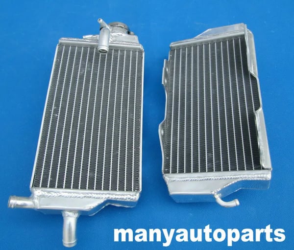R&L Aluminium Radiator, Forbedret Kølekapacitet, Holdbar Fuld Aluminium Konstruktion, Passer til Honda CR125 CR125R 2000-2001