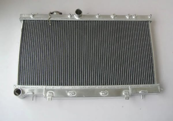 Radiator, legeret aluminium, forbedret køleeffektivitet, direkte pasform, kompatibel med Subaru Impreza WRX STI 2002-2007