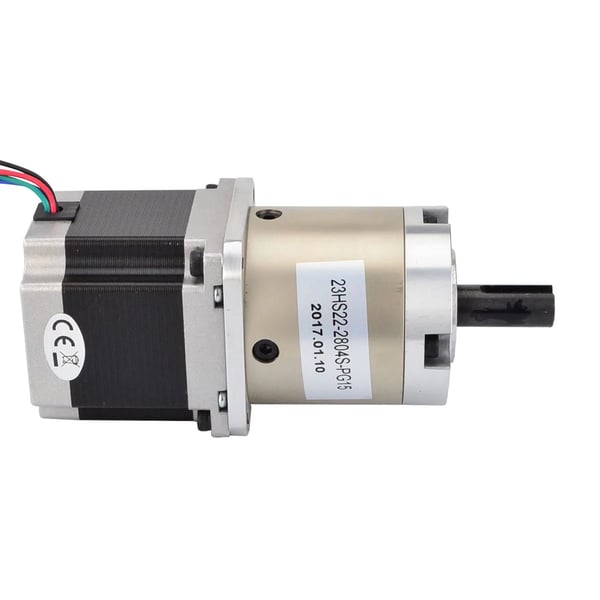 Stepper Motor, 15:1 Gear Ratio, NEMA 23 Størrelse, 2.8A Strømvurdering, Holdet Moment 1.25Nm, Kompakt 56mm Længde