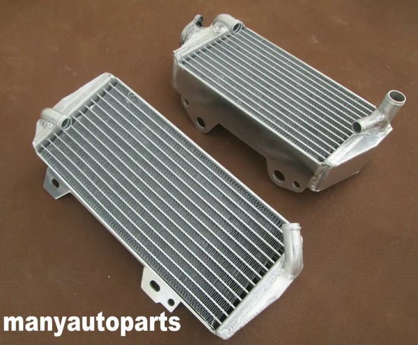 Aluminiumkøler til Suzuki RMZ450, Øget kølekapacitet, Kraftig design, Poleret finish